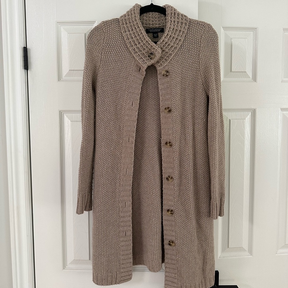 Banana Republic, Button Up Long Cardigan, Size XS, Made of Italian Yarn, EUC